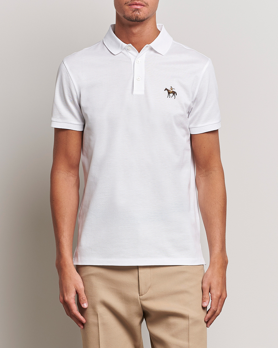 Herren | Kurzarm-Poloshirts | Ralph Lauren Purple Label | Mercerized Cotton Polo Classic White