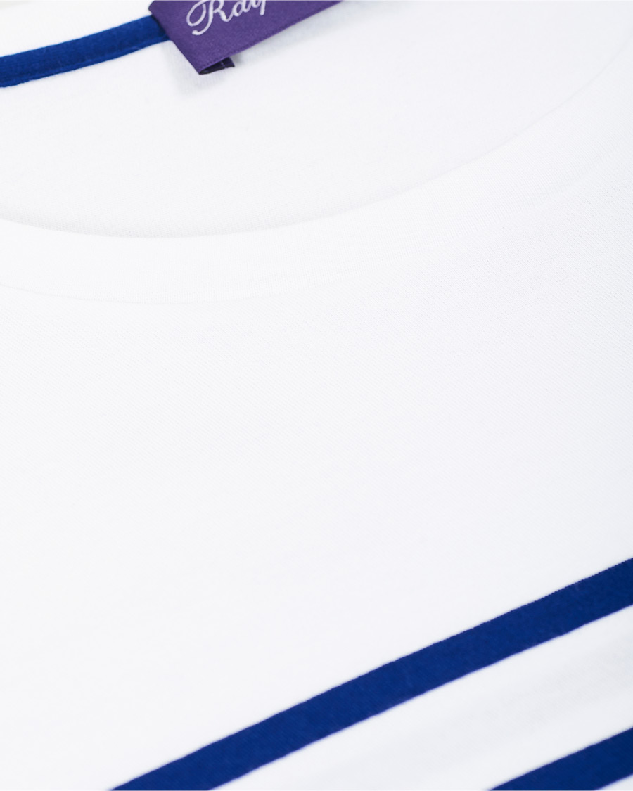 Herren | Pullover | Ralph Lauren Purple Label | Marine Light Pullover White/Royal Blue