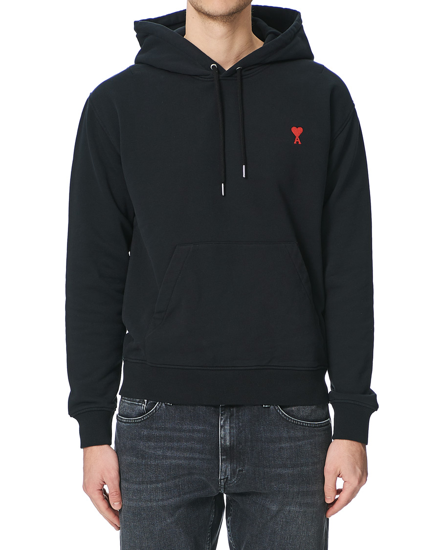 Herren | Pullover | AMI | Heart Logo Hoodie Black