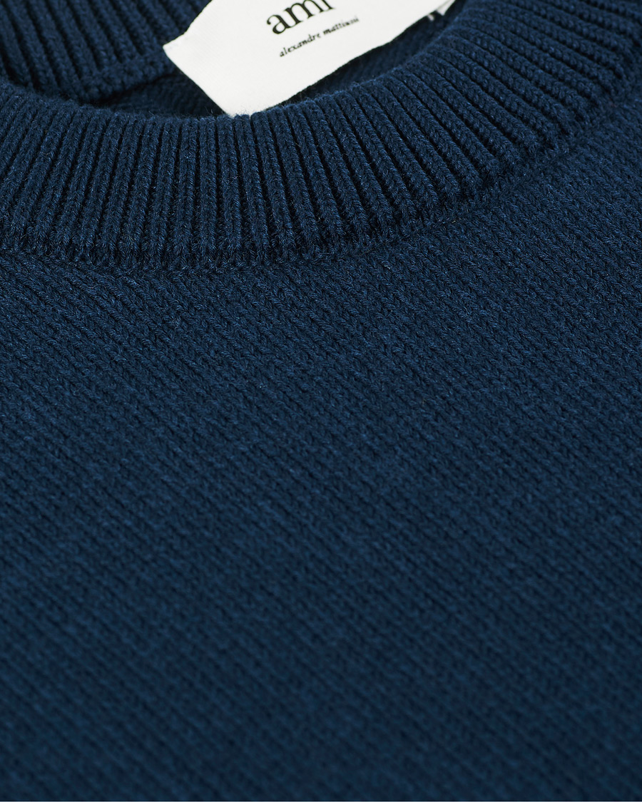 Herren | Pullover | AMI | Big Heart Oversize Sweater Navy