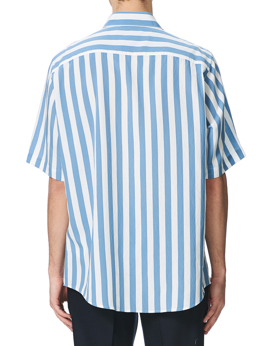 Herren | Hemden | AMI | Summer Fit Short Sleeve Shirt Light Blue/White