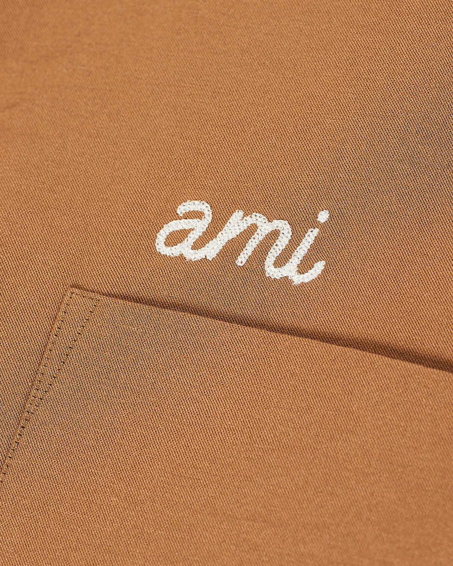 Herren | Hemden | AMI | Signature Camp Collar Shirt Beige