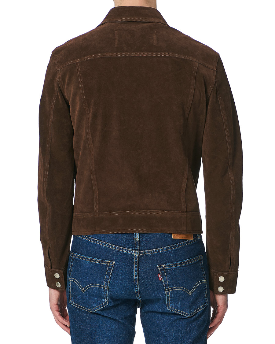 Herren | Jacken | AMI | Unlined Leather Jacket Chocolate Suede