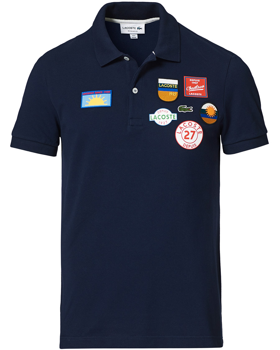 Herren | Poloshirts | Lacoste | Original Patch Polo Piké Navy Blue