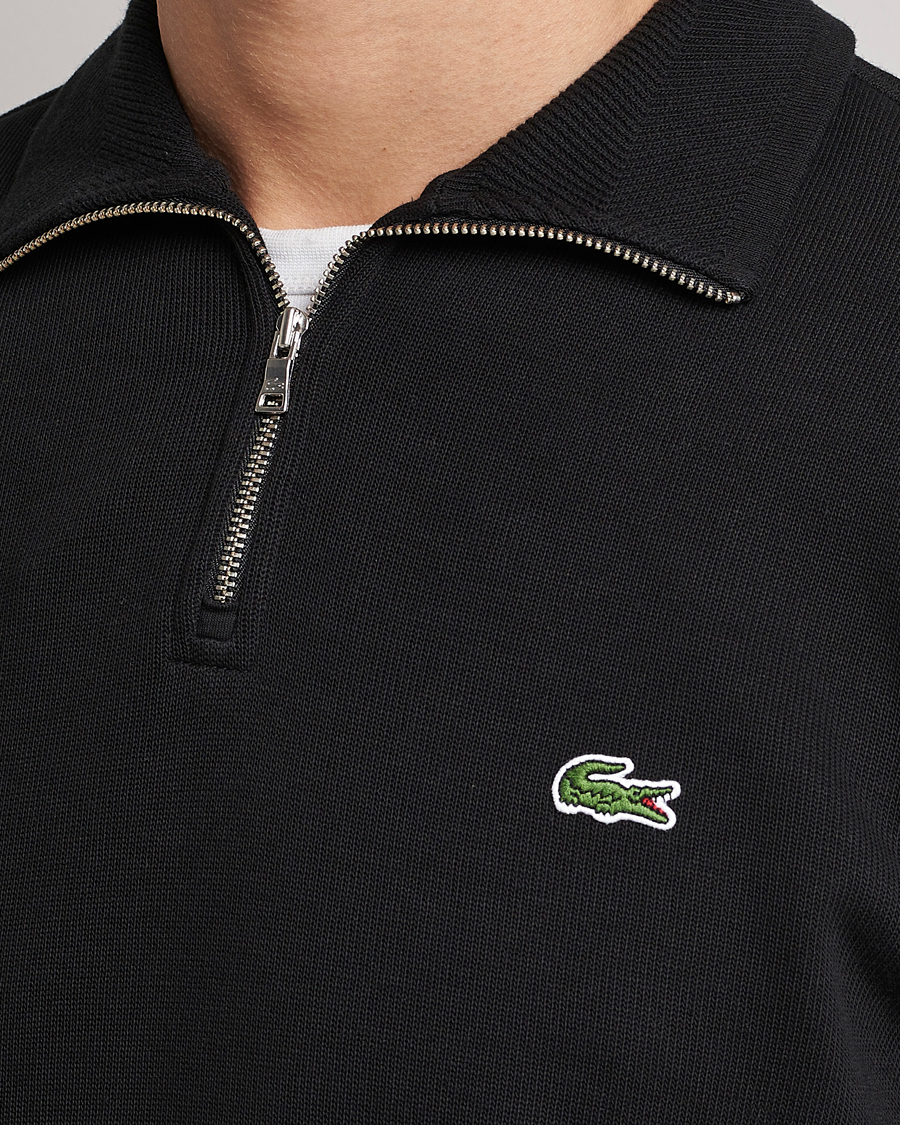 Herren | Pullover | Lacoste | Rib Interlock Half Zip Black