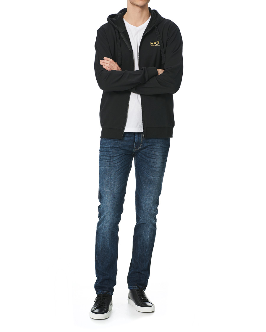 Herren | Pullover | EA7 | Train Core Full Zip Hoodie Black/Gold