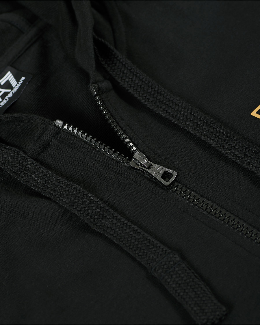 Herren | Pullover | EA7 | Train Core Full Zip Hoodie Black/Gold