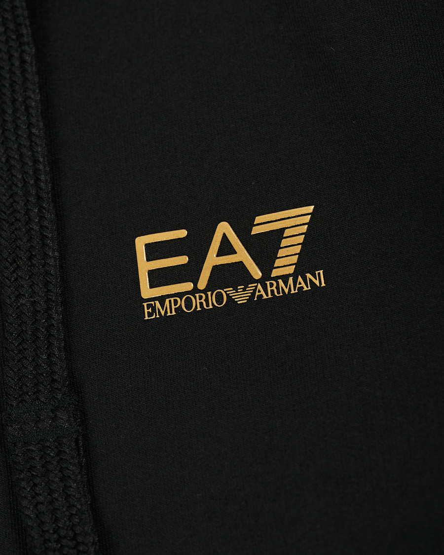 Herren | Pullover | EA7 | Train Core Full Zip Hoodie Black/Gold