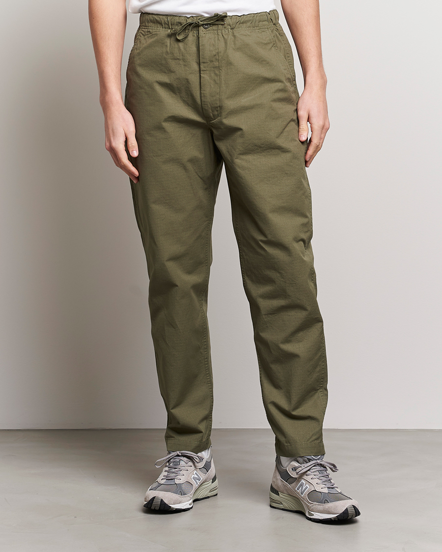 Herren | Drawstring-Hosen | orSlow | New Yorker Pants Dark Military