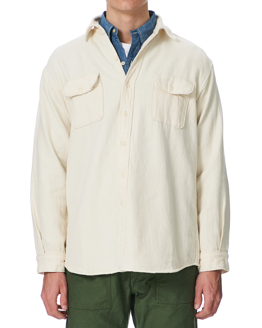 Herren | Hemden | orSlow | Vintage Fit Soft Overshirt Ecru