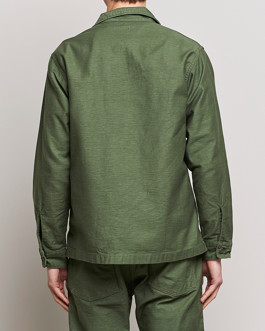 Herren | Hemden | orSlow | Cotton Sateen US Army Overshirt Green