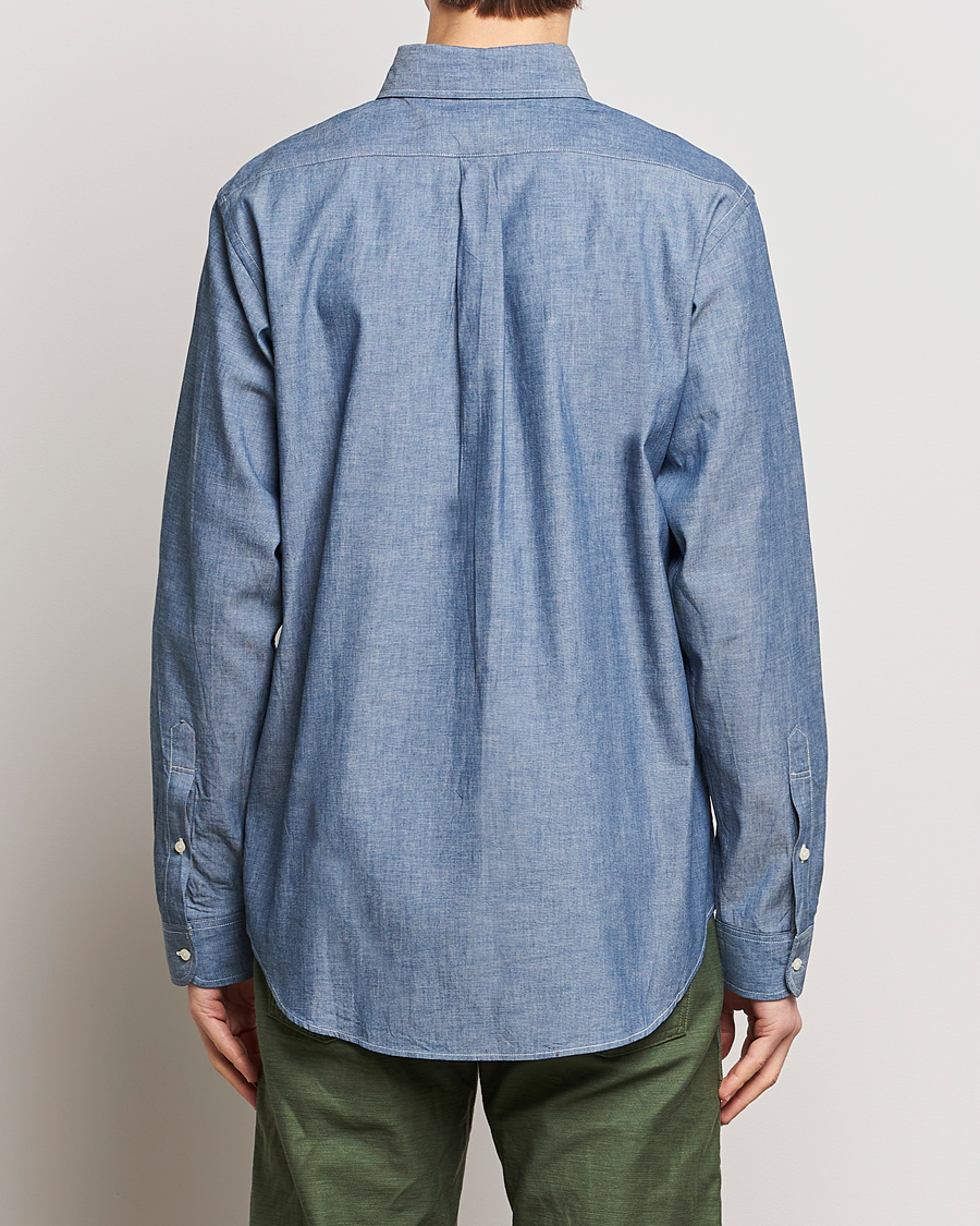 Herren | Hemden | orSlow | Denim Button Down Shirt Light Blue