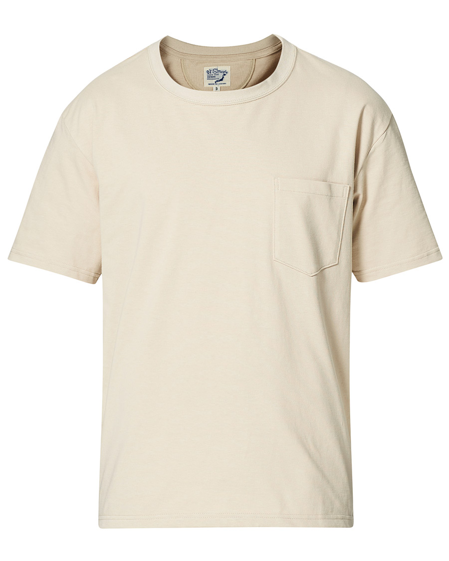 Herren | T-Shirts | orSlow | Military Pocket Tee Beige