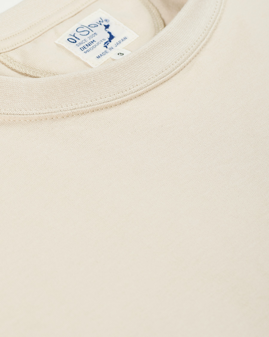 Herren | T-Shirts | orSlow | Military Pocket Tee Beige