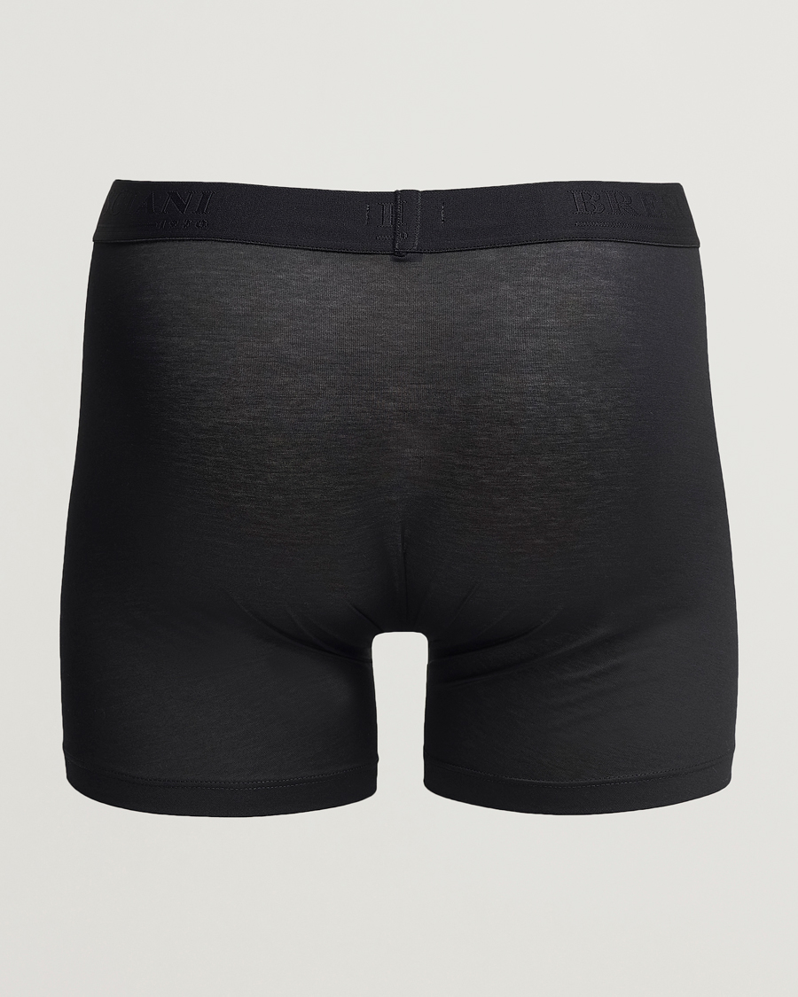 Herren | Trunks | Bresciani | Cotton Boxer Trunk Black