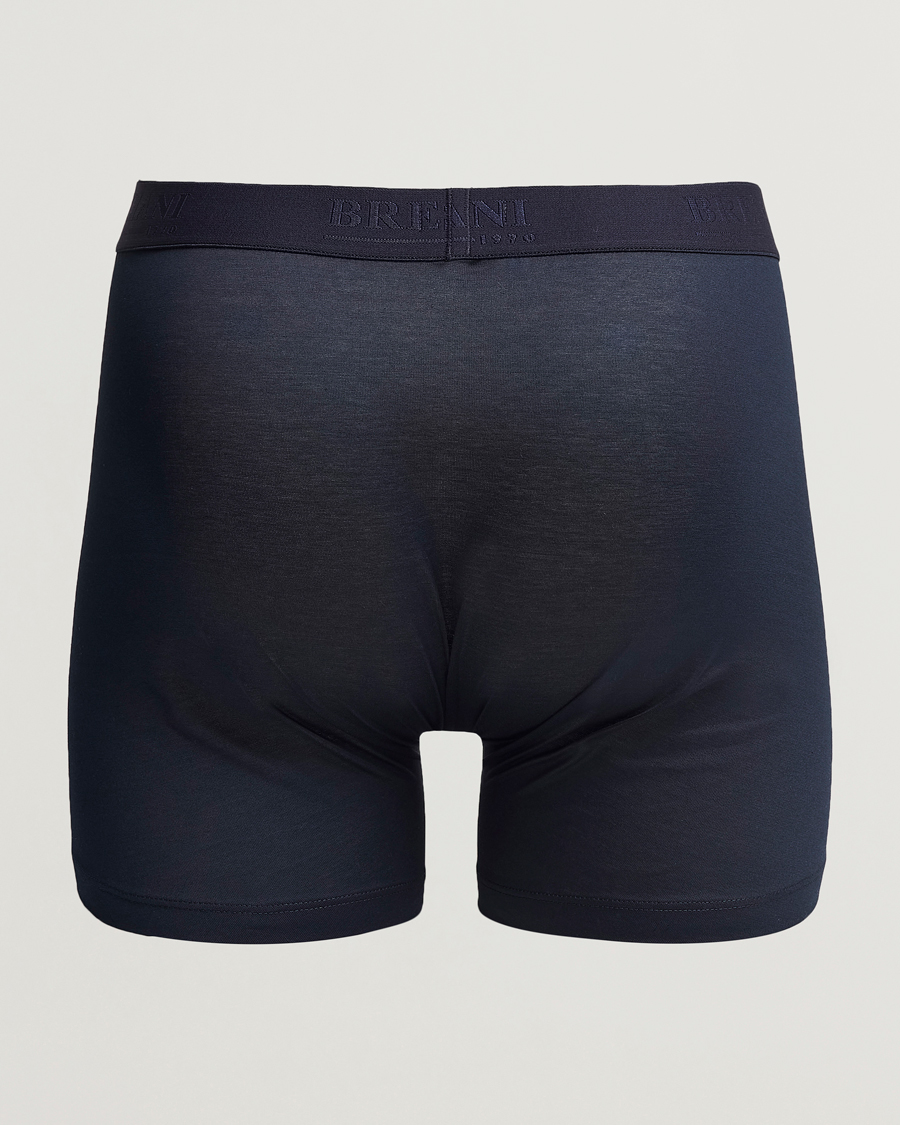 Herr |  | Bresciani | Cotton Boxer Trunk Navy