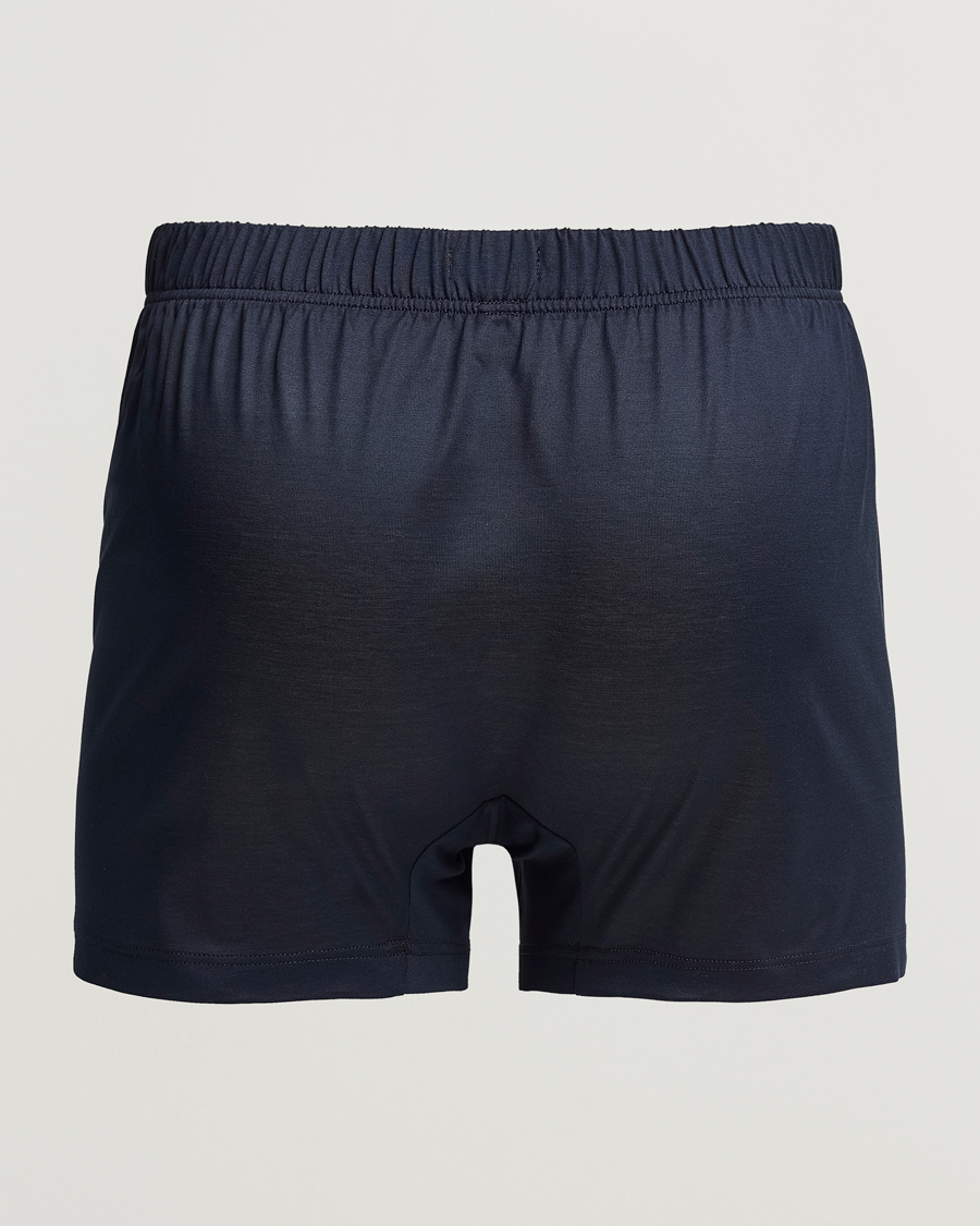 Herren | Italian Department | Bresciani | Cotton Boxer Brief Navy