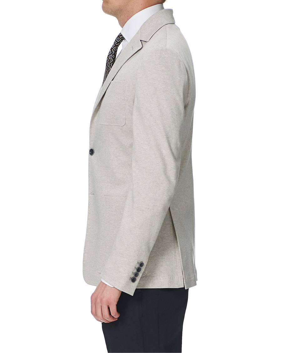 Herren | Sakkos | Canali | Herringbone Jersey Blazer Sand