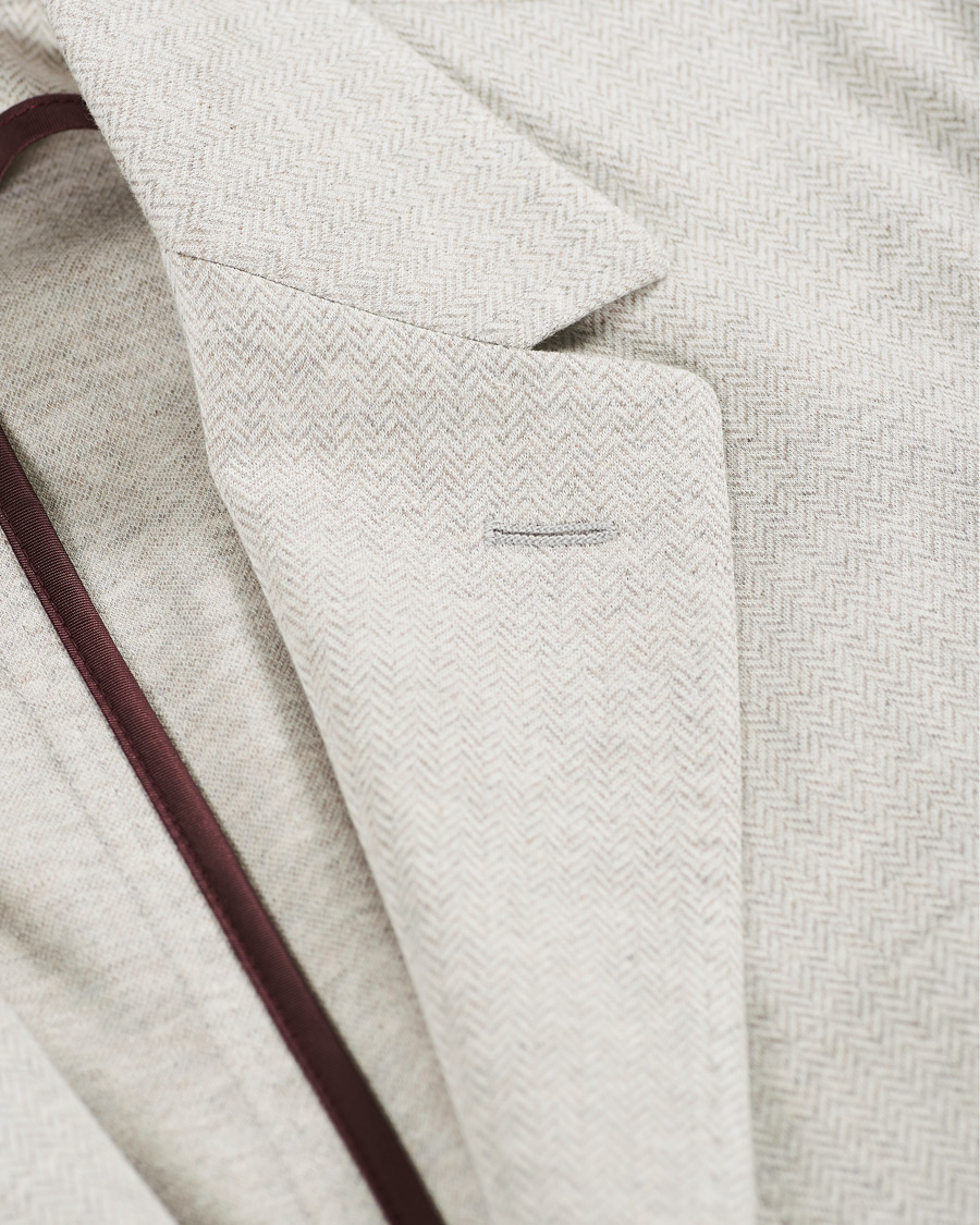 Herren | Sakkos | Canali | Herringbone Jersey Blazer Sand