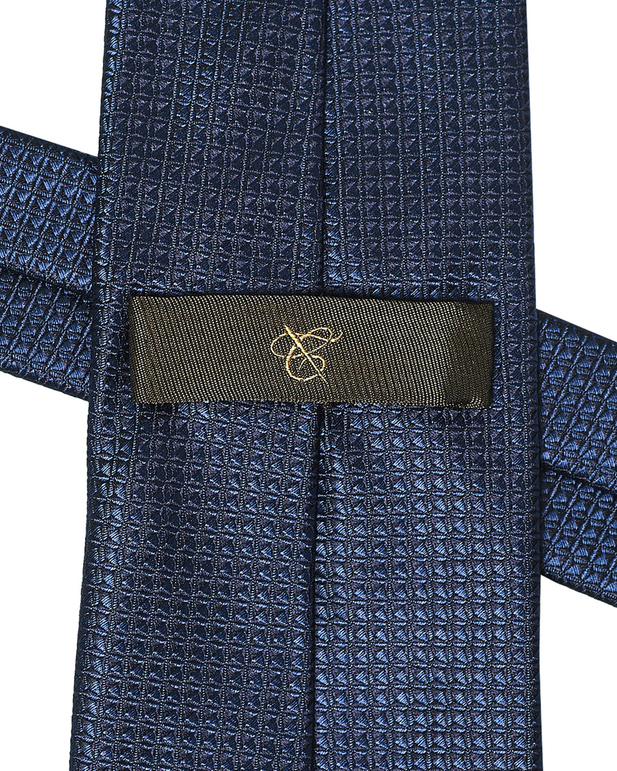 Herren | Canali Structured Silk Tie Navy 8 cm | Canali | Structured Silk Tie Navy 8 cm