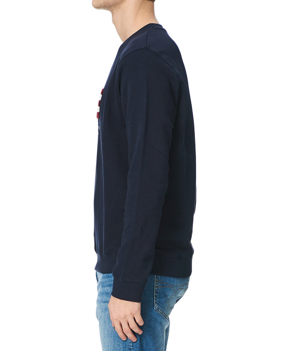 Herren | Pullover | Lexington | Barry Cotton Flag Sweatshirt Dark Blue
