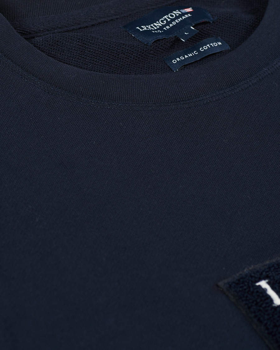 Herren | Pullover | Lexington | Barry Cotton Flag Sweatshirt Dark Blue