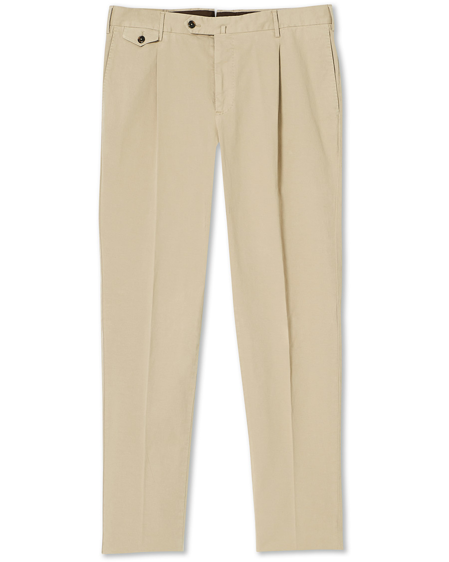 Herren | Hosen | PT01 | Gentleman Fit Cotton Trousers Beige