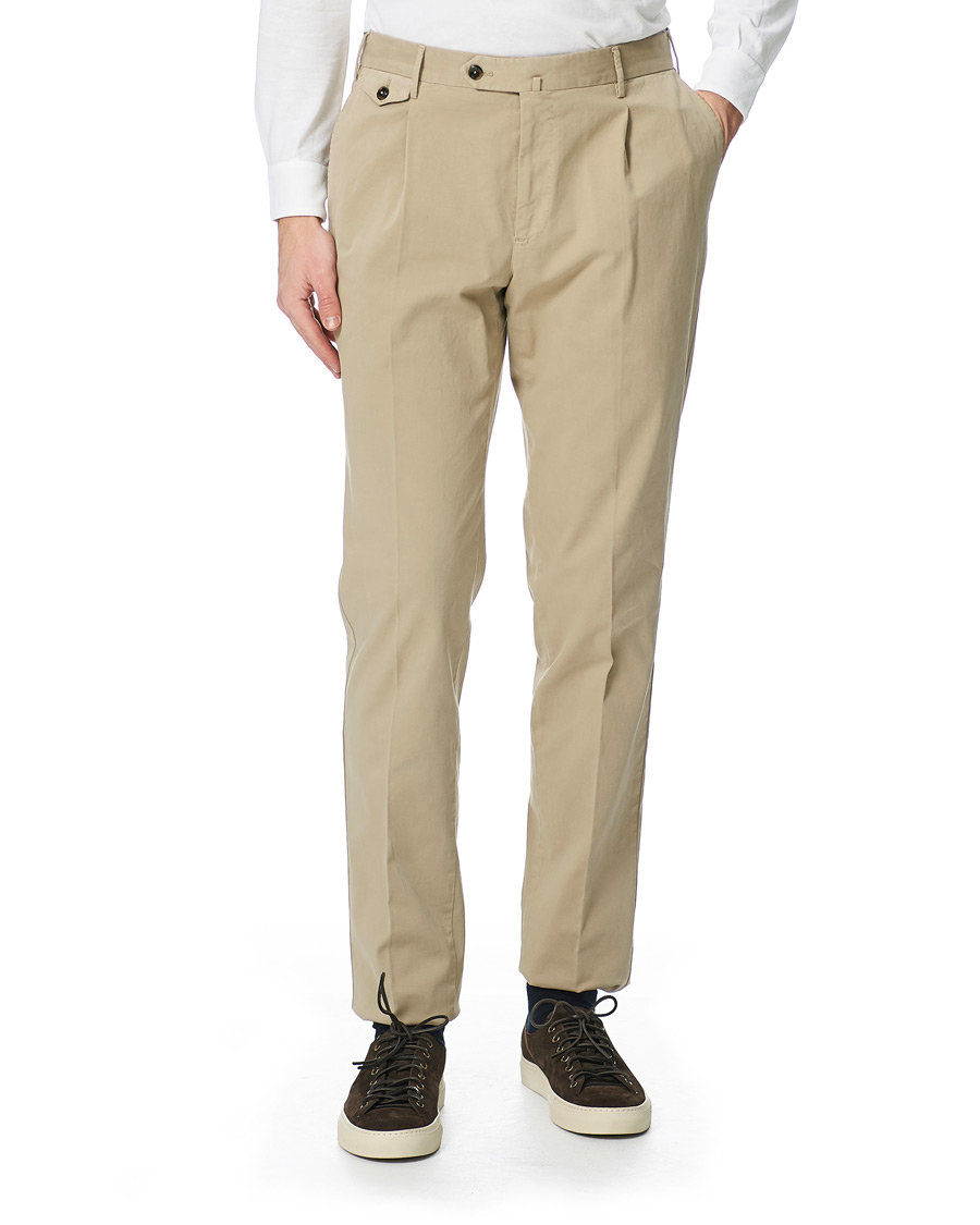 Herren | Hosen | PT01 | Gentleman Fit Cotton Trousers Beige