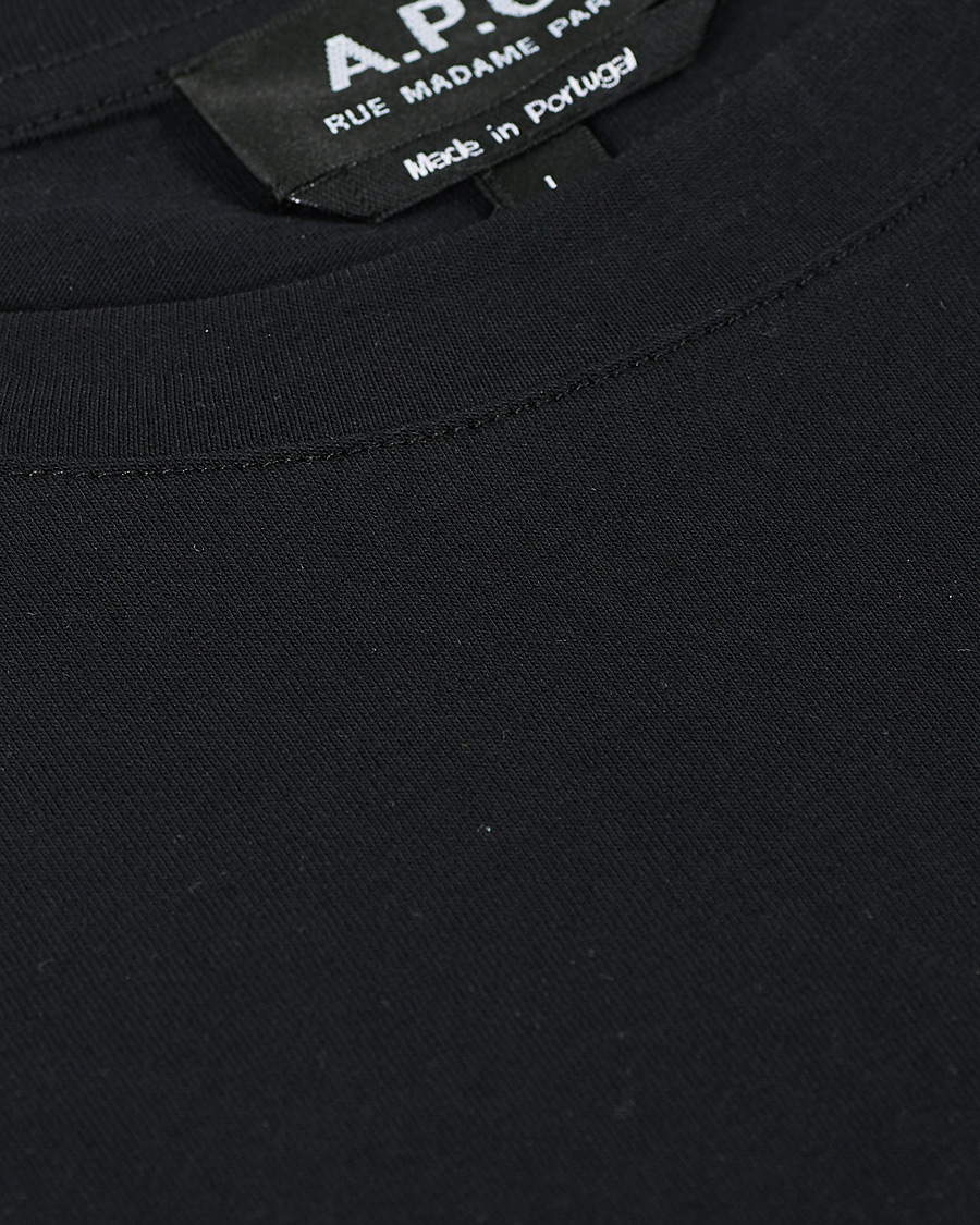 Herren | T-Shirts | A.P.C. | Item Short Sleeve T-Shirt Black