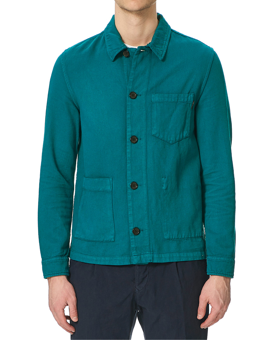 Herren | Hemden | PS Paul Smith | Cotton/Linen Overshirt Petrol