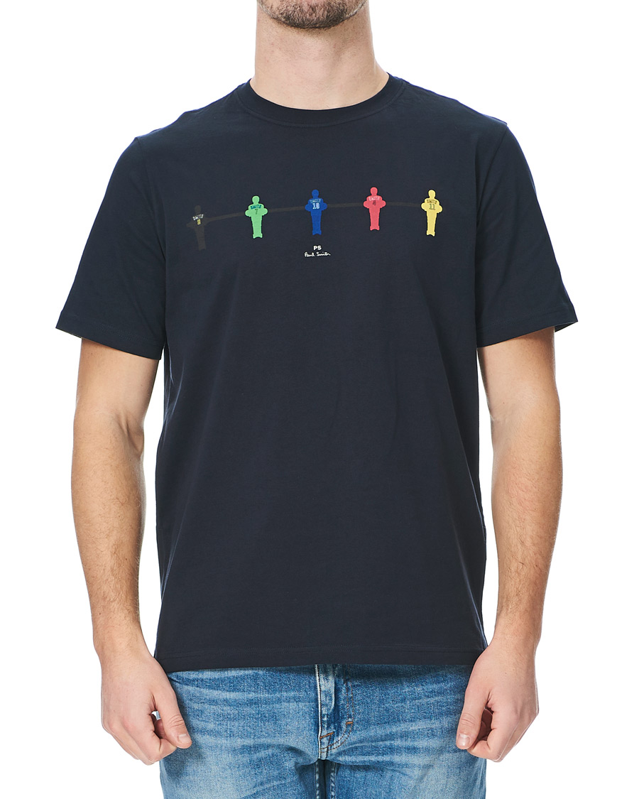 Herren | T-Shirts | PS Paul Smith | Regular Fit Table Football Tee Navy