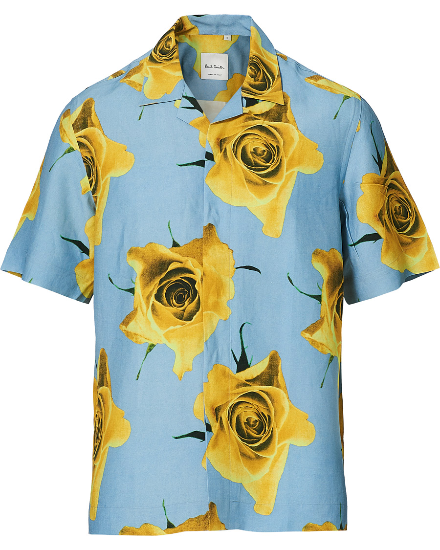 Herren | Hemden | Paul Smith | Tailored Fit Flower Print Resort Shirt Green