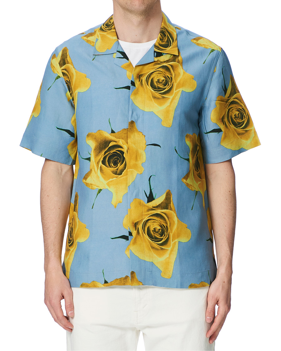 Herren | Hemden | Paul Smith | Tailored Fit Flower Print Resort Shirt Green