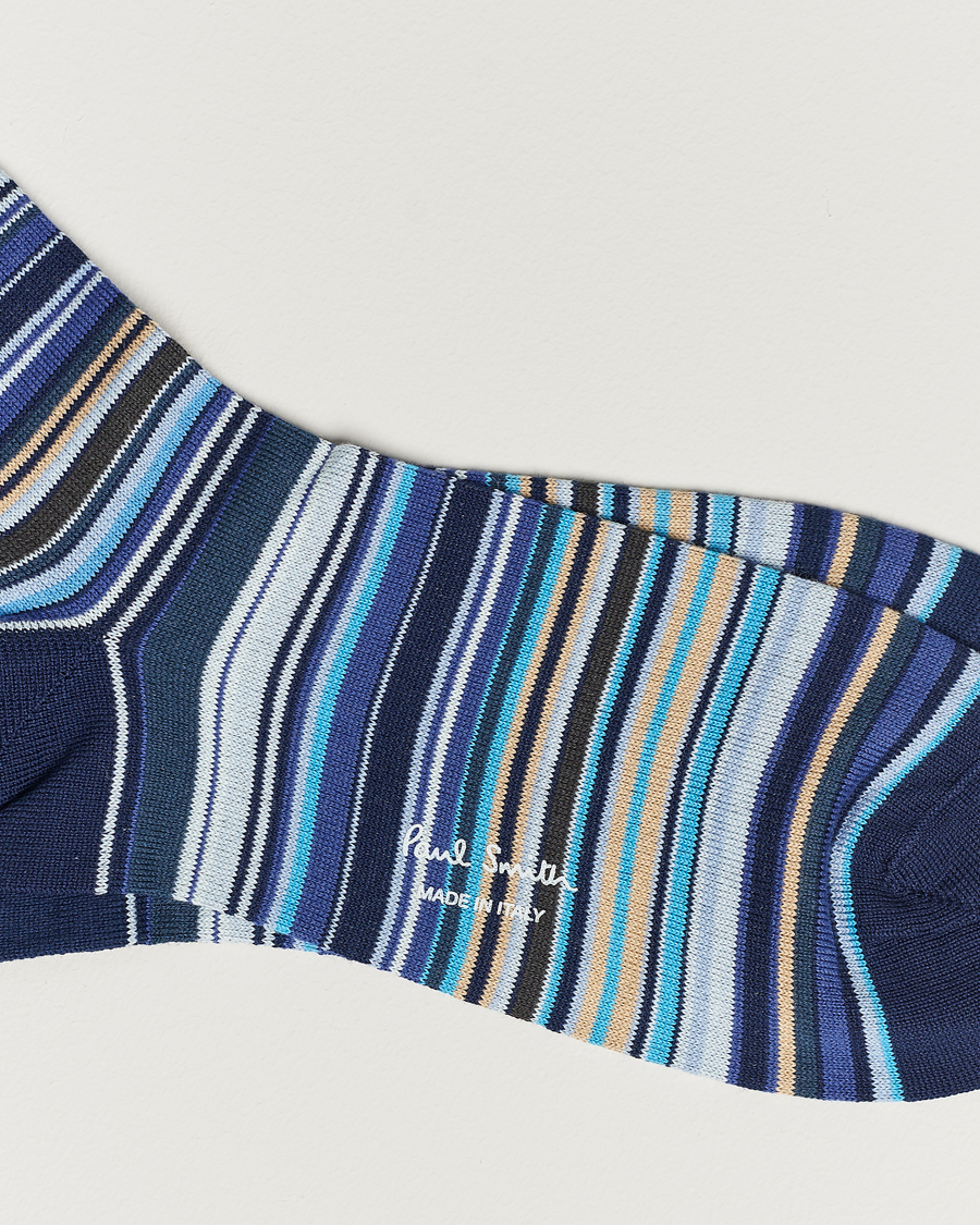 Men |  | Paul Smith | Mulitstripe Socks Navy