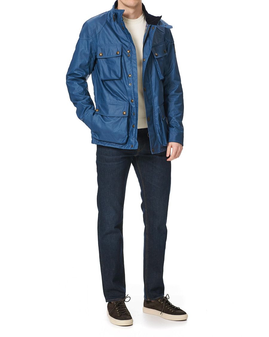 Herren | Jacken | Belstaff | Fieldmaster Waxed Jacket Airforce Blue