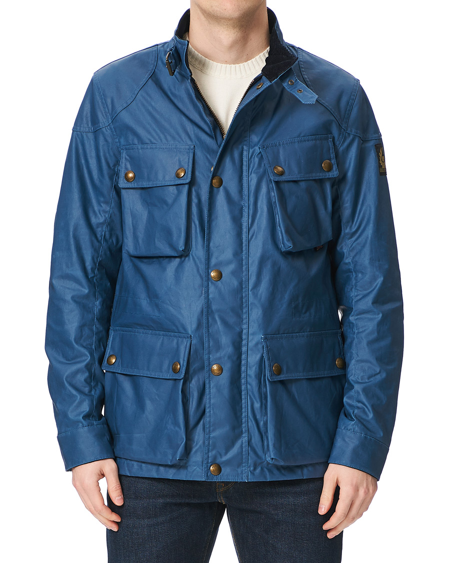 Herren | Jacken | Belstaff | Fieldmaster Waxed Jacket Airforce Blue