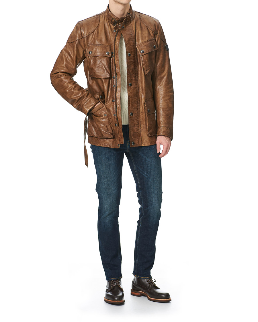 Herren | Jacken | Belstaff | Trialmaster Panther 2.0 Leather Jacket Burnished Gold