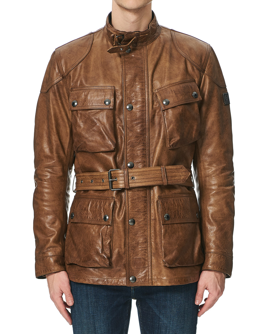 Herren | Jacken | Belstaff | Trialmaster Panther 2.0 Leather Jacket Burnished Gold