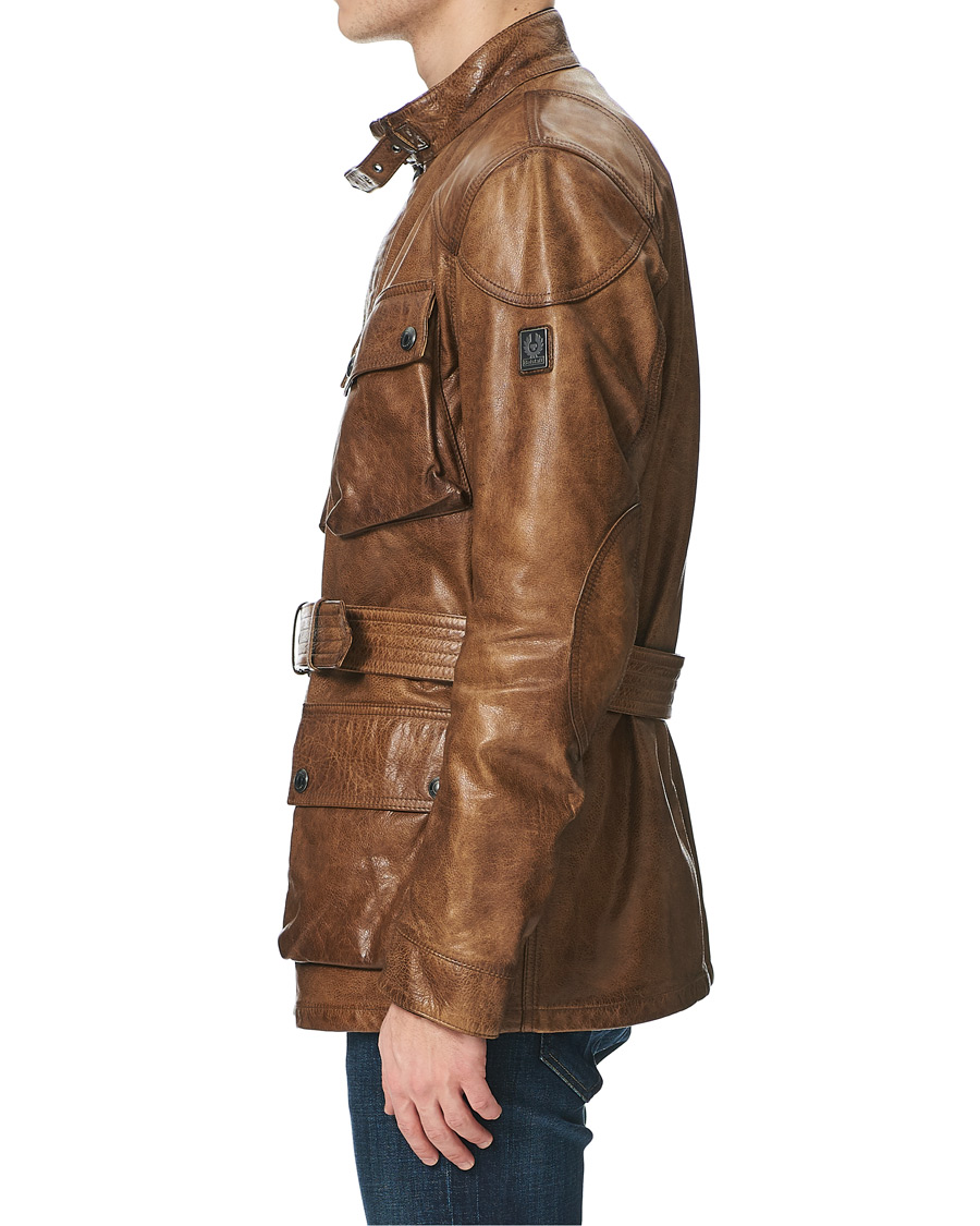 Herren | Jacken | Belstaff | Trialmaster Panther 2.0 Leather Jacket Burnished Gold