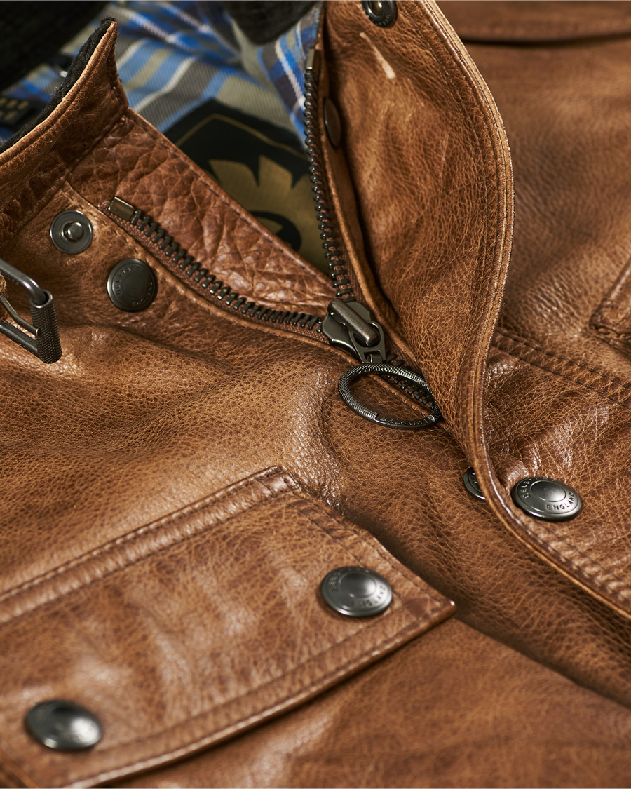 Herren | Jacken | Belstaff | Trialmaster Panther 2.0 Leather Jacket Burnished Gold