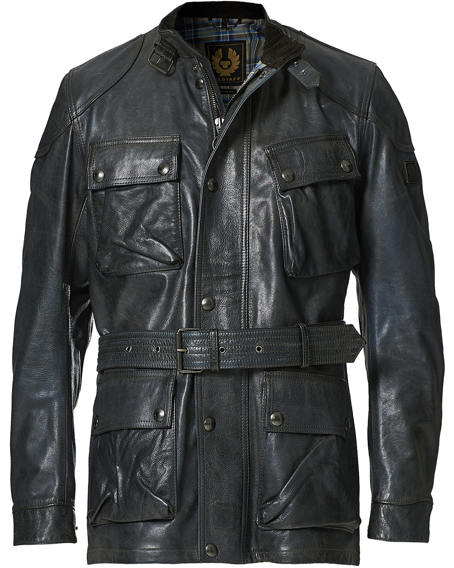Herren | Jacken | Belstaff | Trialmaster Panther 2.0 Leather Jacket Blue Brown