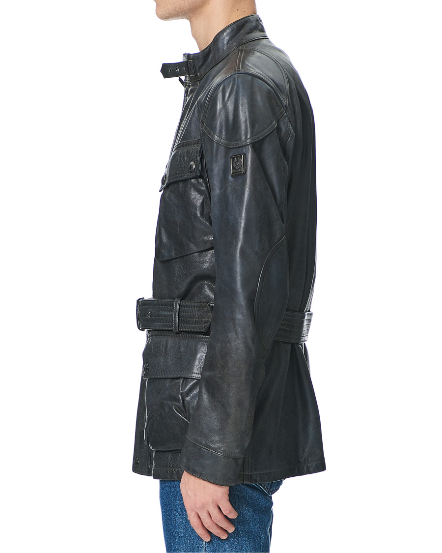 Herren | Jacken | Belstaff | Trialmaster Panther 2.0 Leather Jacket Blue Brown