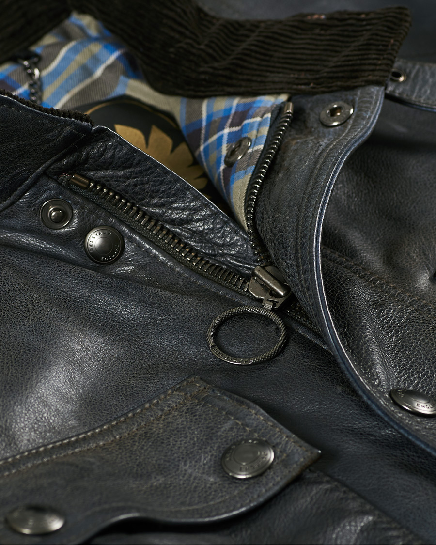 Herren | Jacken | Belstaff | Trialmaster Panther 2.0 Leather Jacket Blue Brown