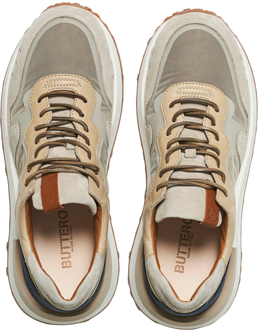 Herren | Buttero Futura Running Sneaker Beige Multi | Buttero | Futura Running Sneaker Beige Multi