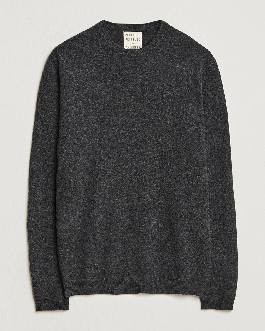 Herren | Pullover | People's Republic of Cashmere | Cashmere Roundneck Dark Grey