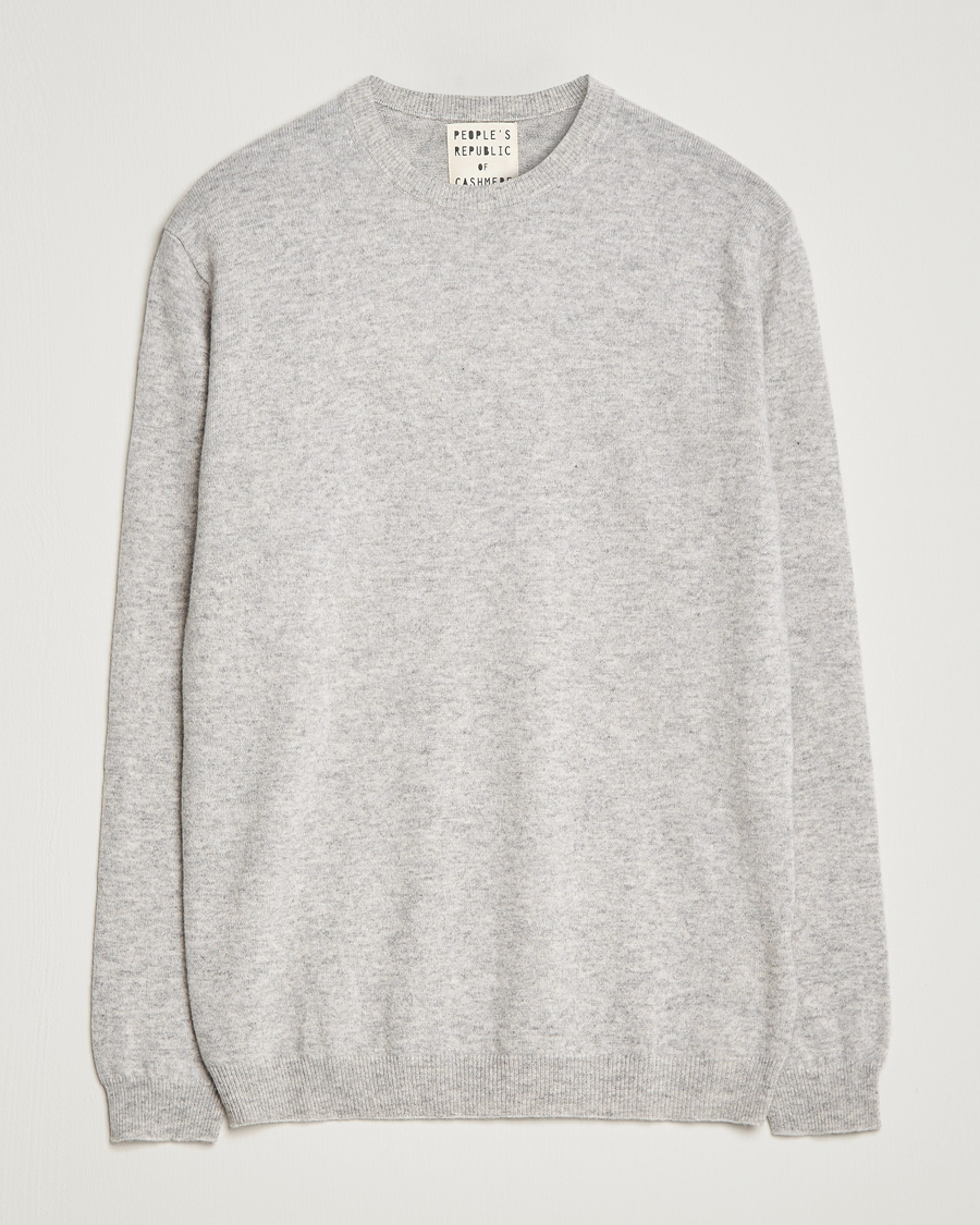 Herren | Pullover | People's Republic of Cashmere | Cashmere Roundneck Ash Grey