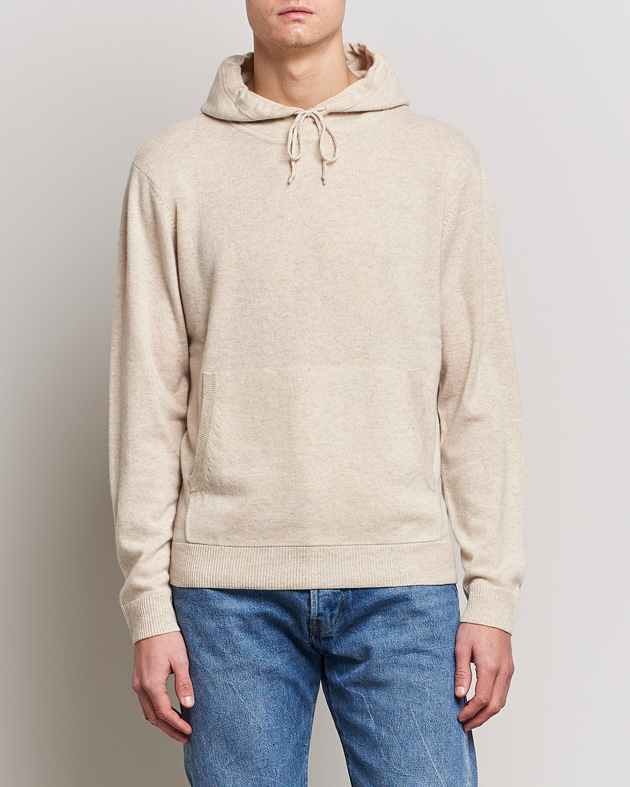 Herren | Pullover | People's Republic of Cashmere | Cashmere Hoodie Oatmilk
