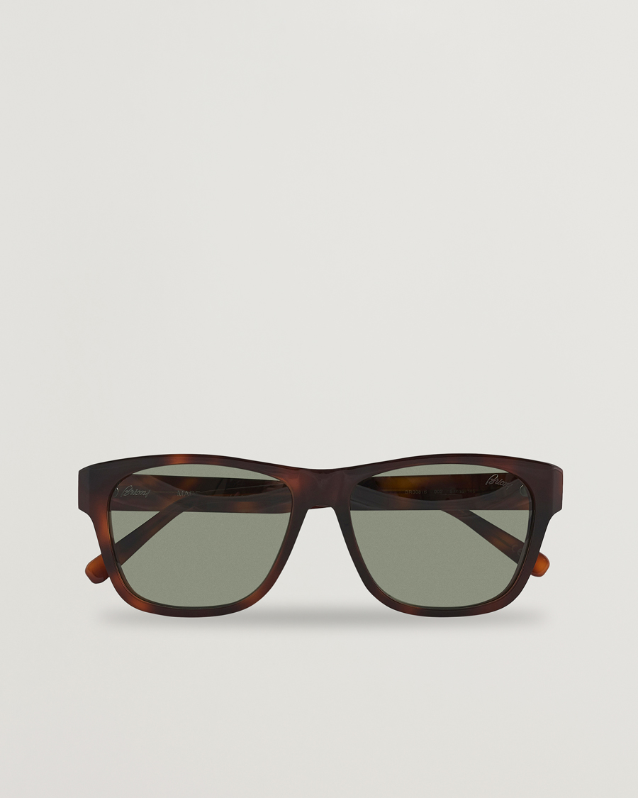 Herren | Brioni BR0081S Sunglasses Havana/Green | Brioni | BR0081S Sunglasses Havana/Green