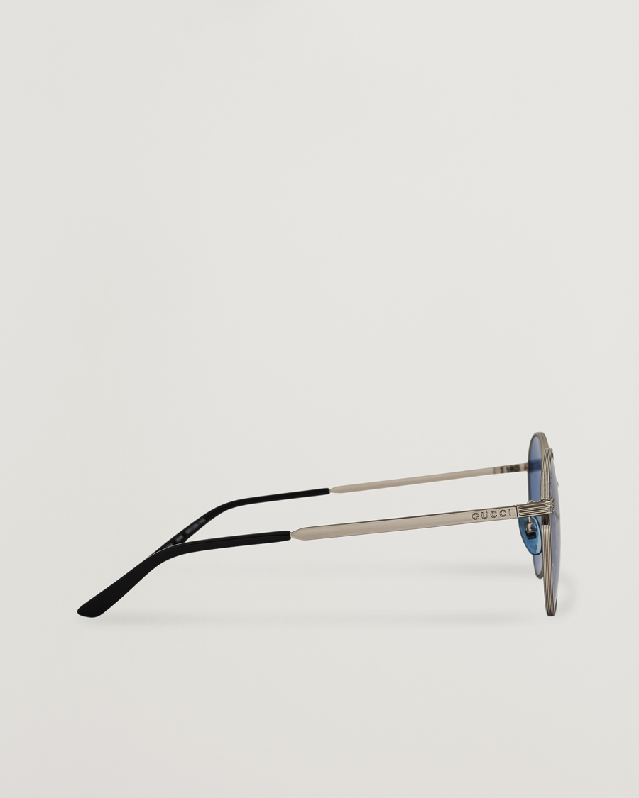 Herren | Gucci GG0944SA Sunglasses Silver/Blue | Gucci | GG0944SA Sunglasses Silver/Blue