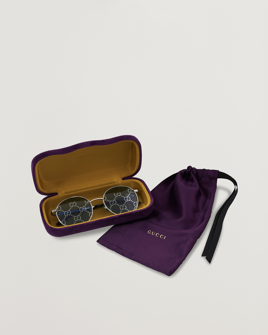 Herren | Gucci GG0944SA Sunglasses Silver/Blue | Gucci | GG0944SA Sunglasses Silver/Blue